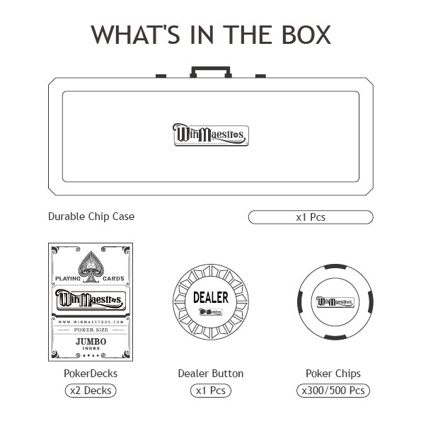 Jupiter Ceramic Poker Chip Set