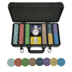 Lucky Clover Ceramic Poker Chip Set