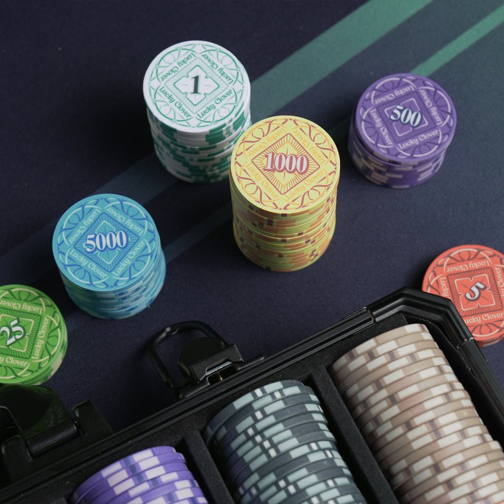 Clover Four-leaf Poker Chip Set