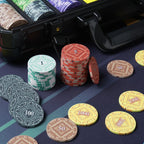 Lucky Clover Ceramic Poker Chip Set