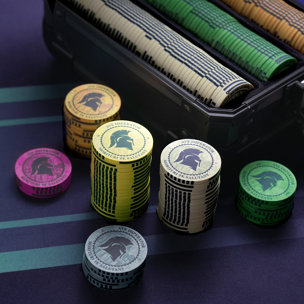 Colosseum Ceramic Poker Chip Set