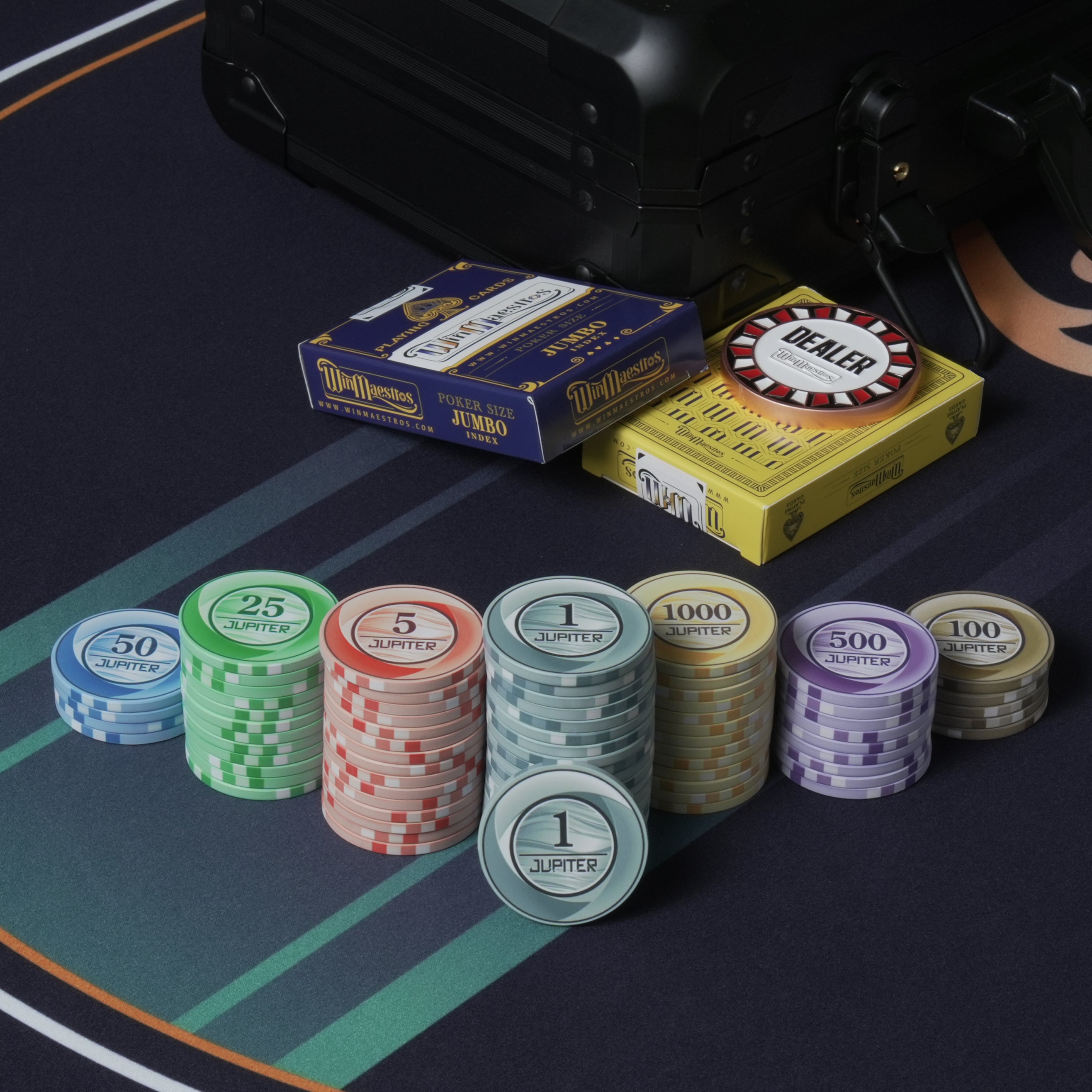 Jupiter Ceramic Poker Chip Set