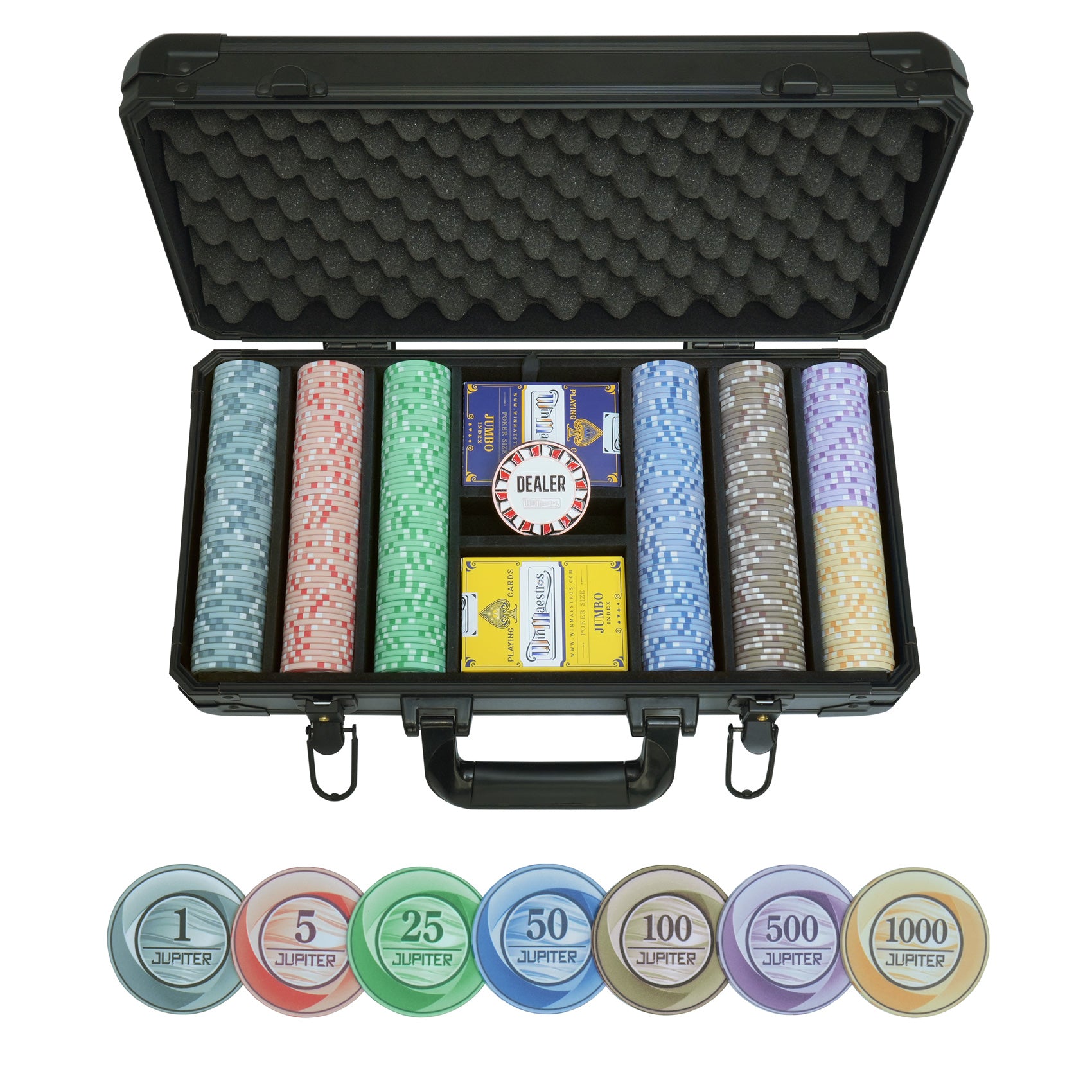 Jupiter Ceramic Poker Chip Set