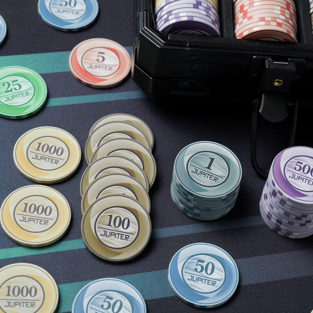Jupiter Ceramic Poker Chip Set
