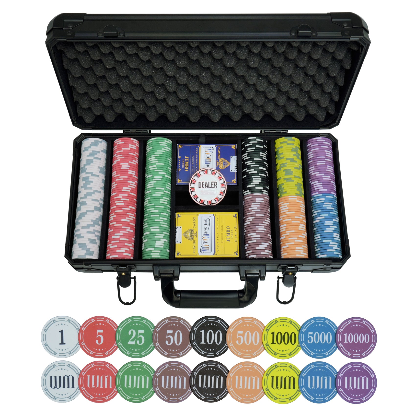 WinMaestros Ceramic Poker Chip Set